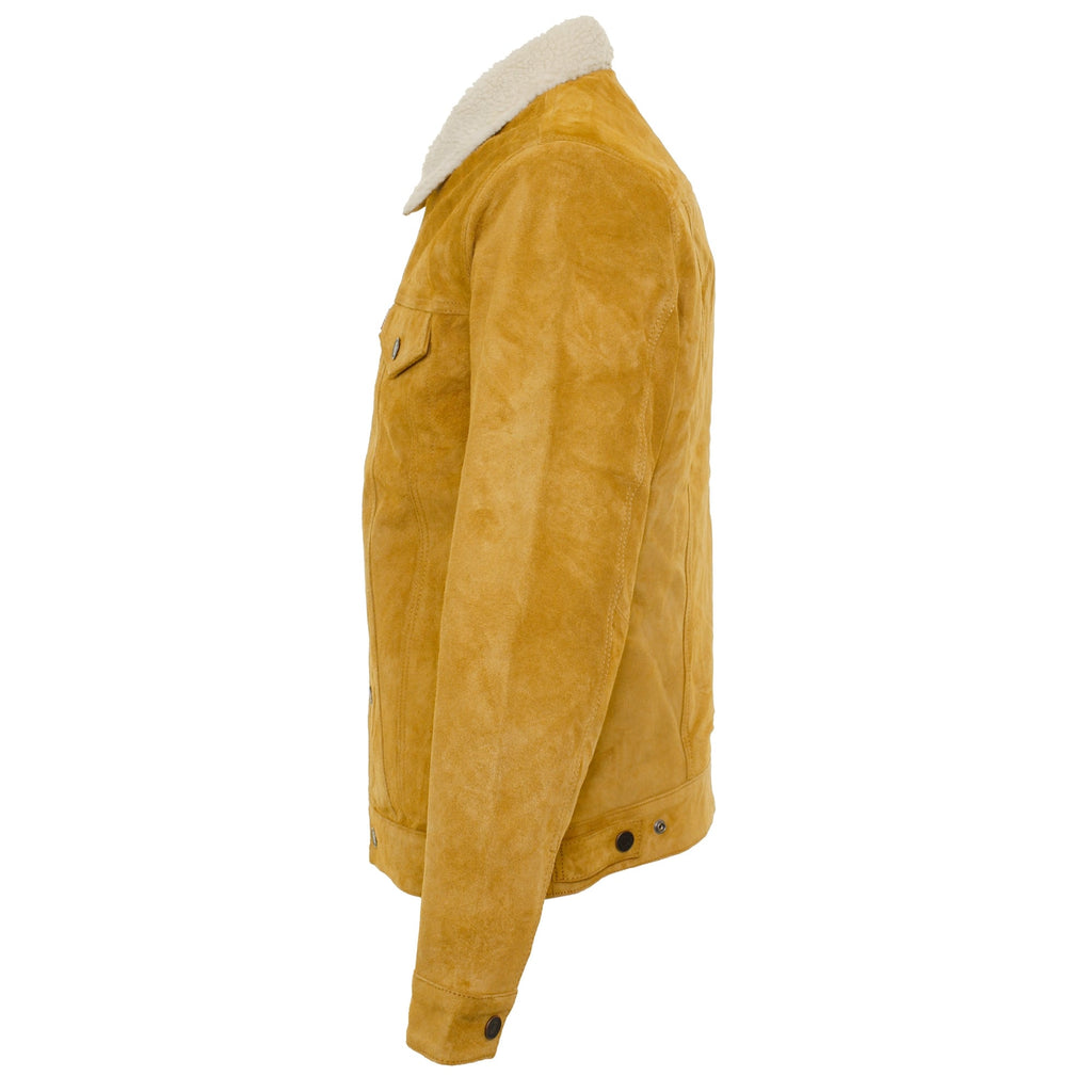 Levi's® Levi's Trucker Sherpa Camel Suede Jacket 16365-0023