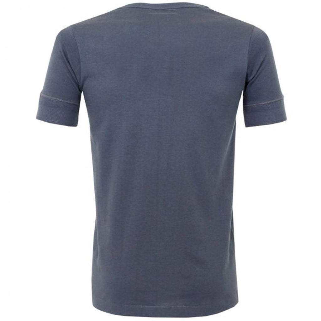 Merz B. Schwanen Button Facing Navy Worker Shirt 207