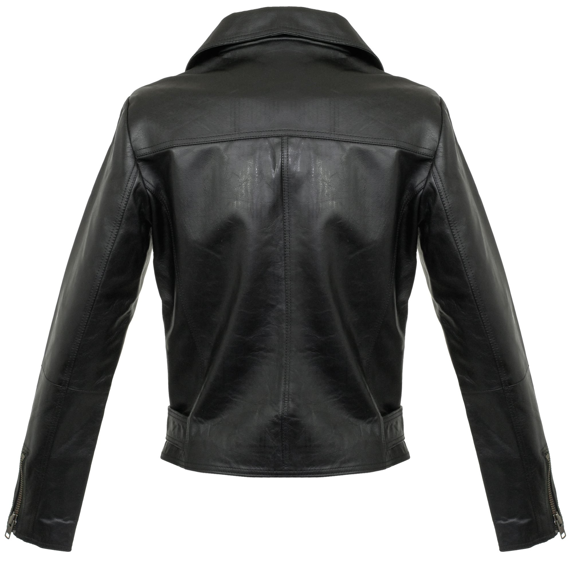 Nudie Jeans Ziggy Punk Leather Black Motorcycle Jacket 160411