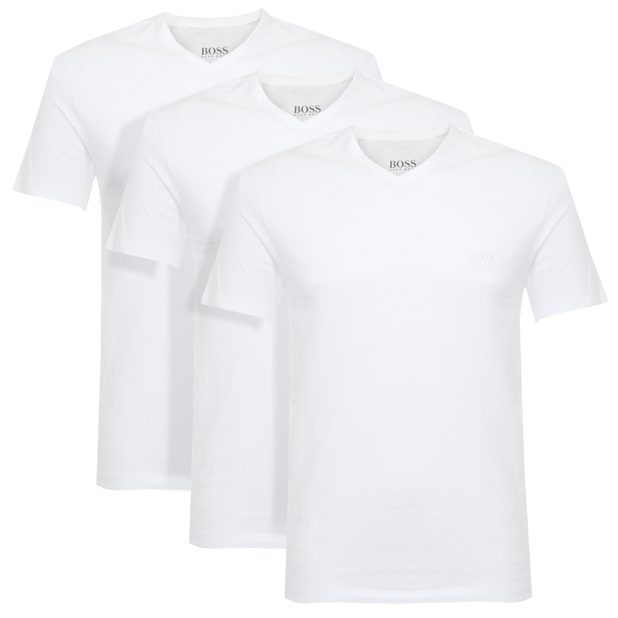 Boss Hugo Boss Triple Pack V-neck White T-Shirt 50325389