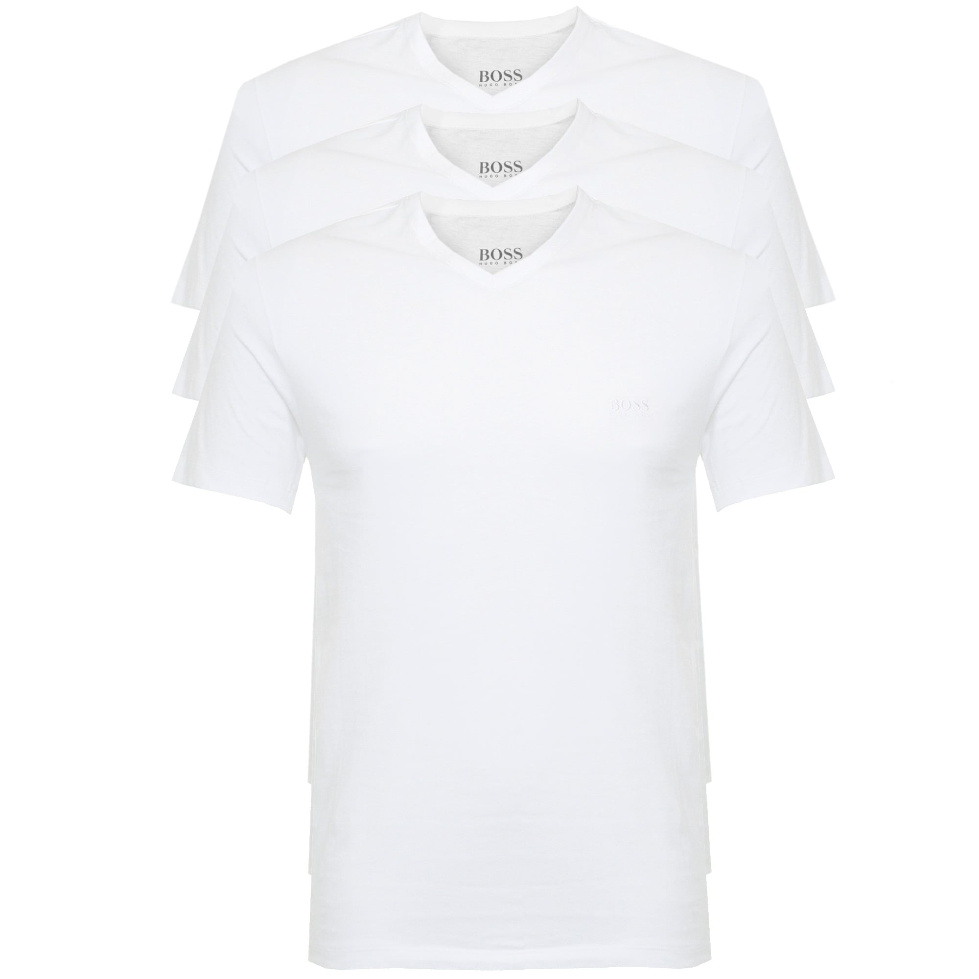 Boss Hugo Boss Triple Pack V-neck White T-Shirt 50325389