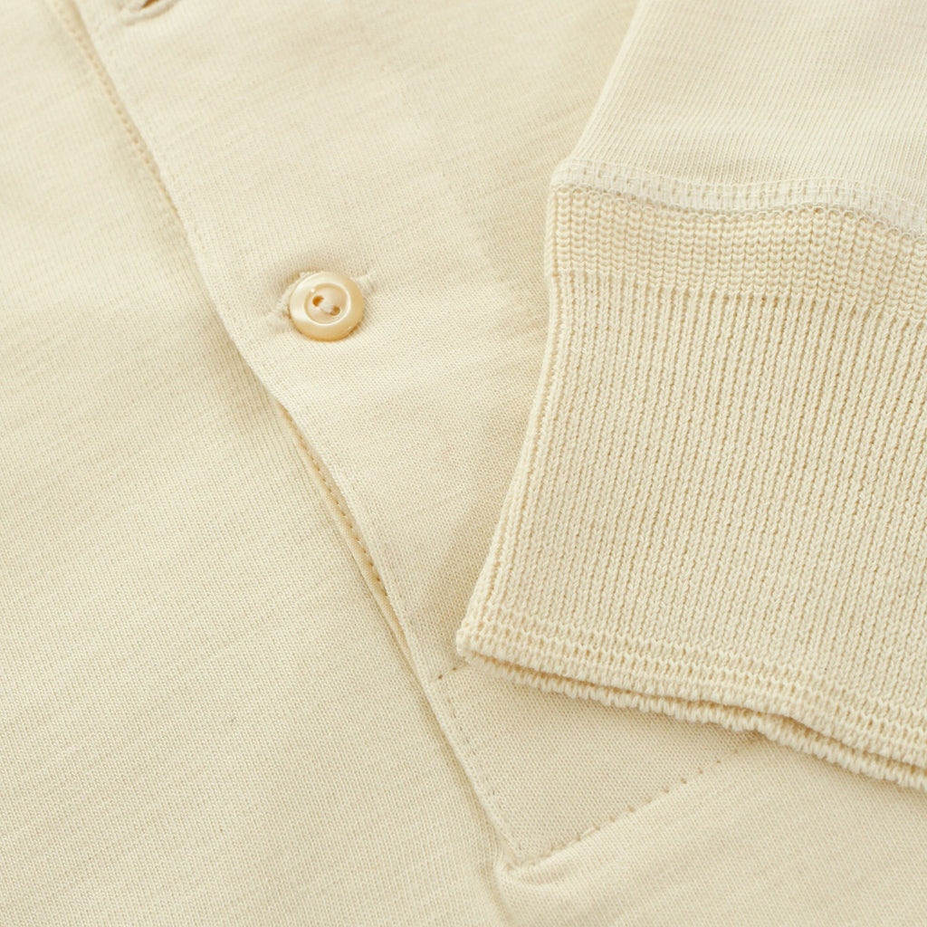 Merz B. Schwanen Button Facing Nature Henley T-Shirt 206