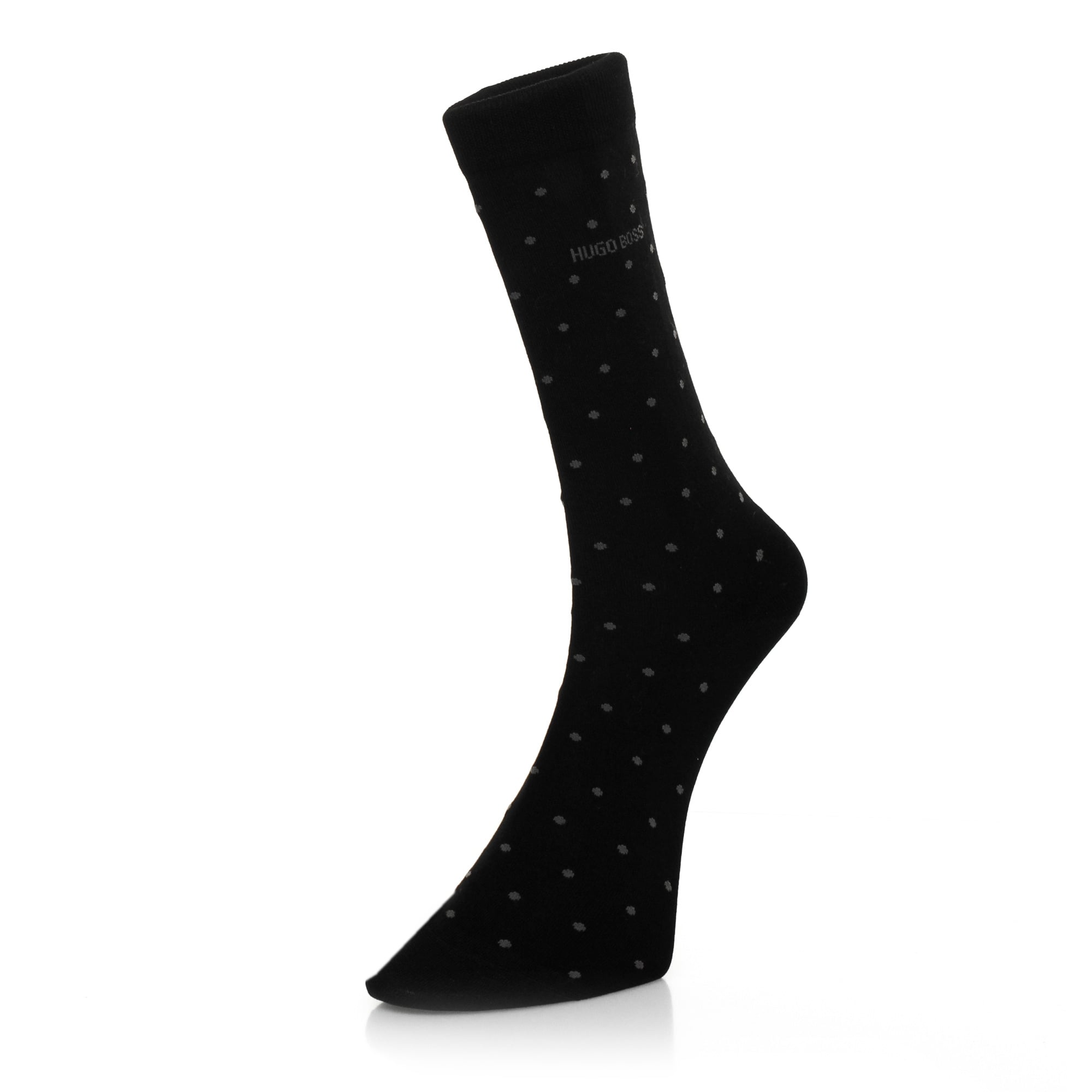 Boss Hugo Boss Double Pack Patterned Black Socks 50319263