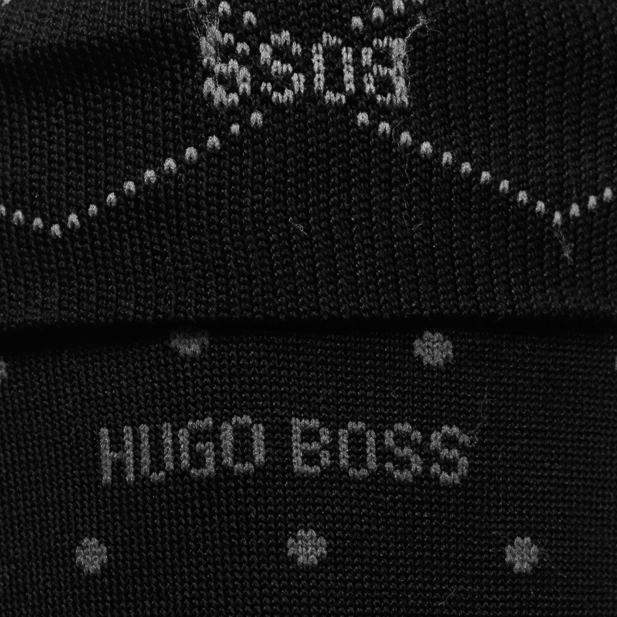 Boss Hugo Boss Double Pack Patterned Black Socks 50319263