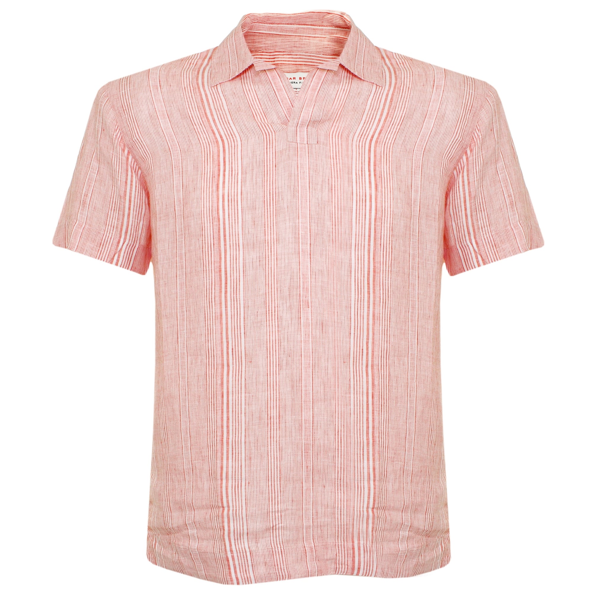 Orlebar Brown Patrick Stripe Iris Linen Shirt 264602