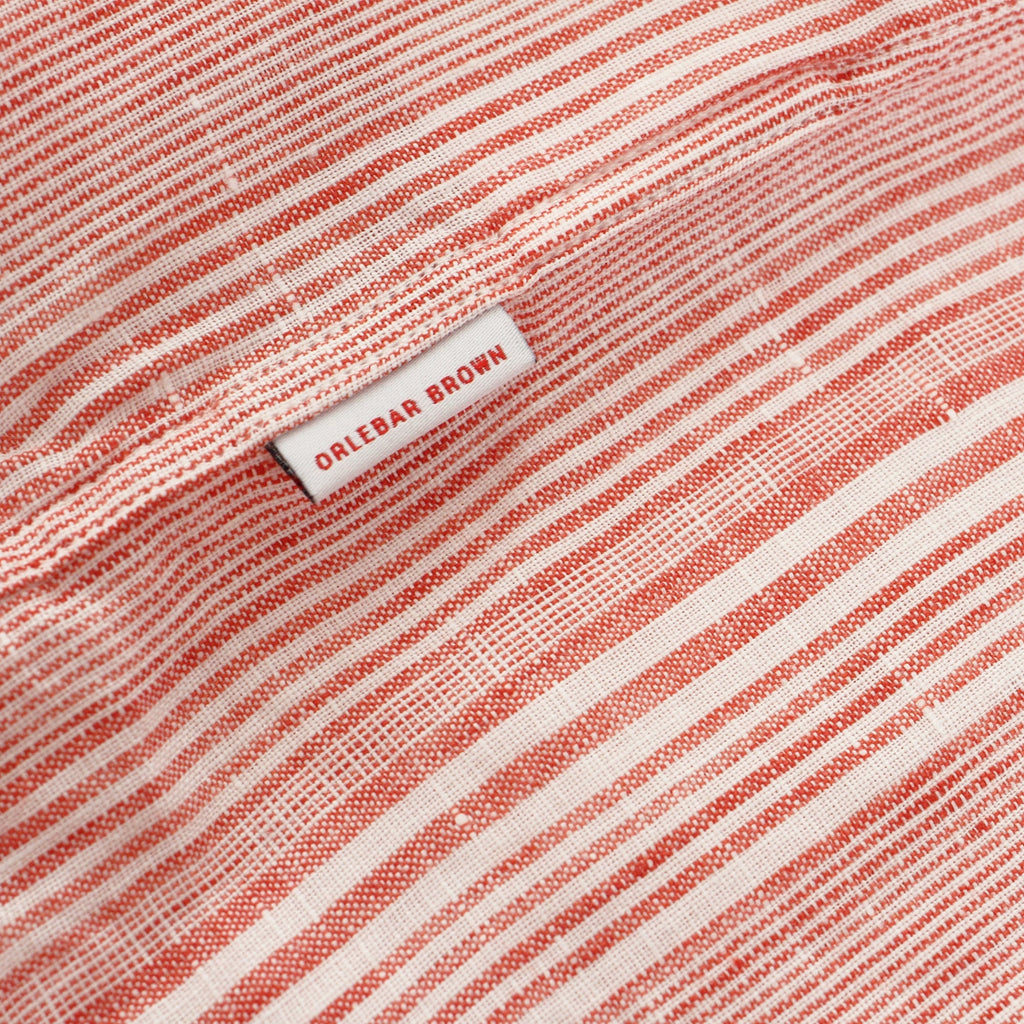 Orlebar Brown Patrick Stripe Iris Linen Shirt 264602