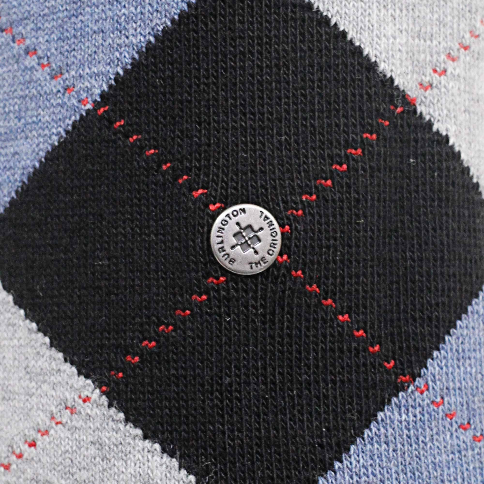 Burlington Socks Burlington King Black Argyle Socks 21020 3001
