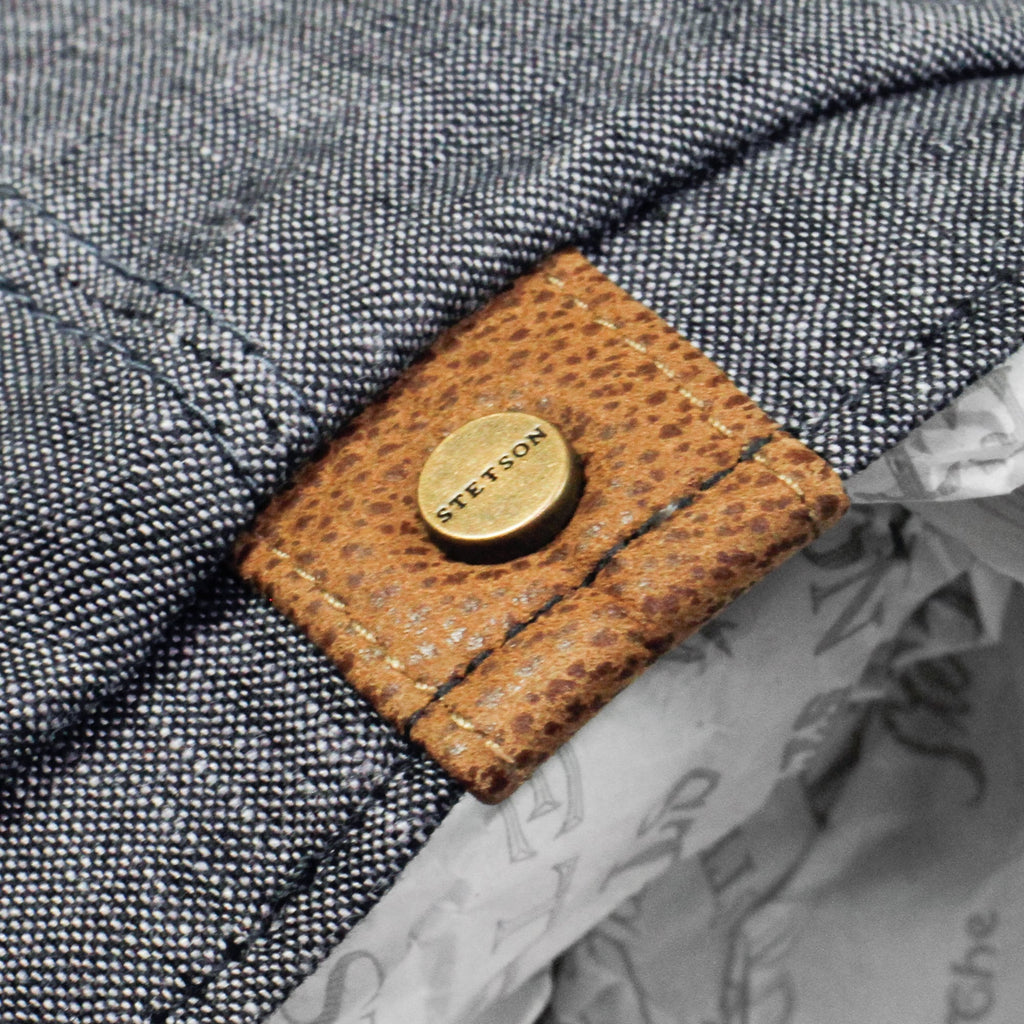 Hatteras Linen Newsboy Cap- Navy