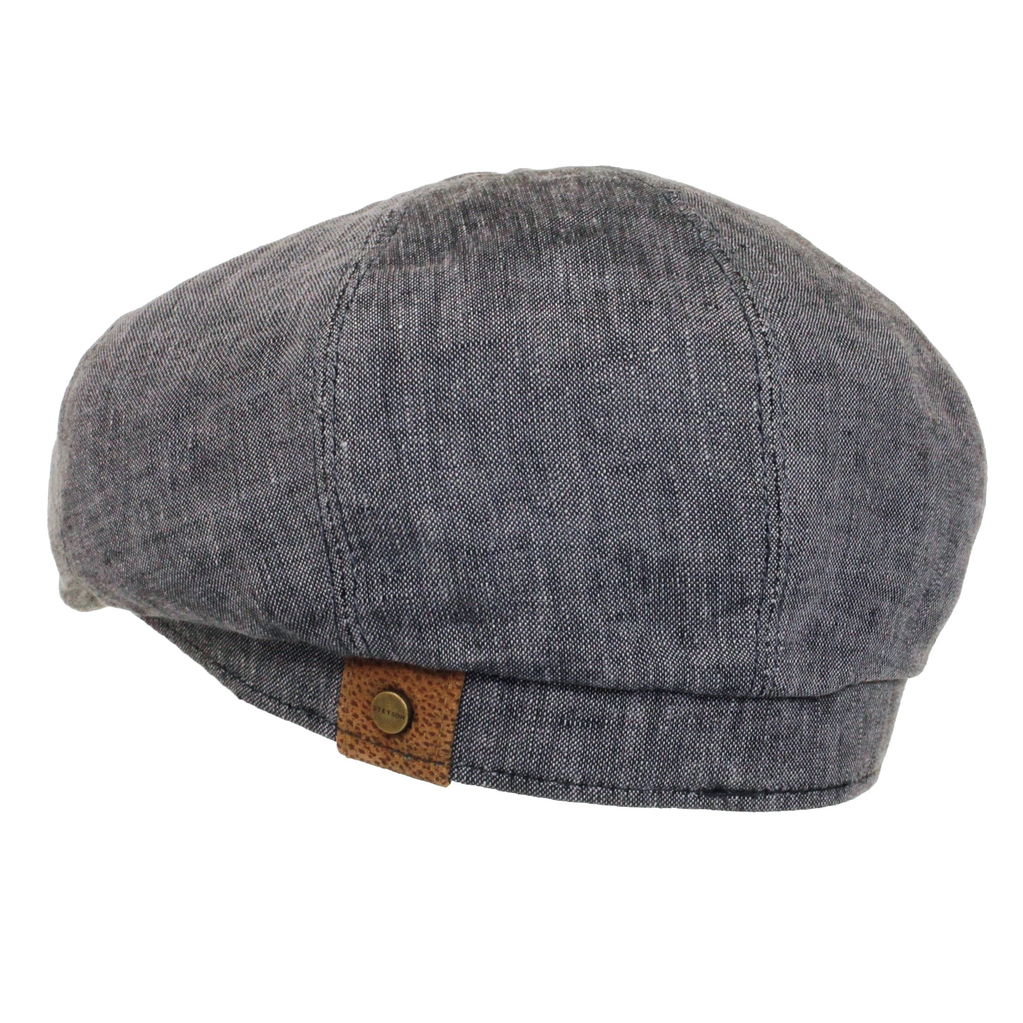 Hatteras Linen Newsboy Cap- Navy