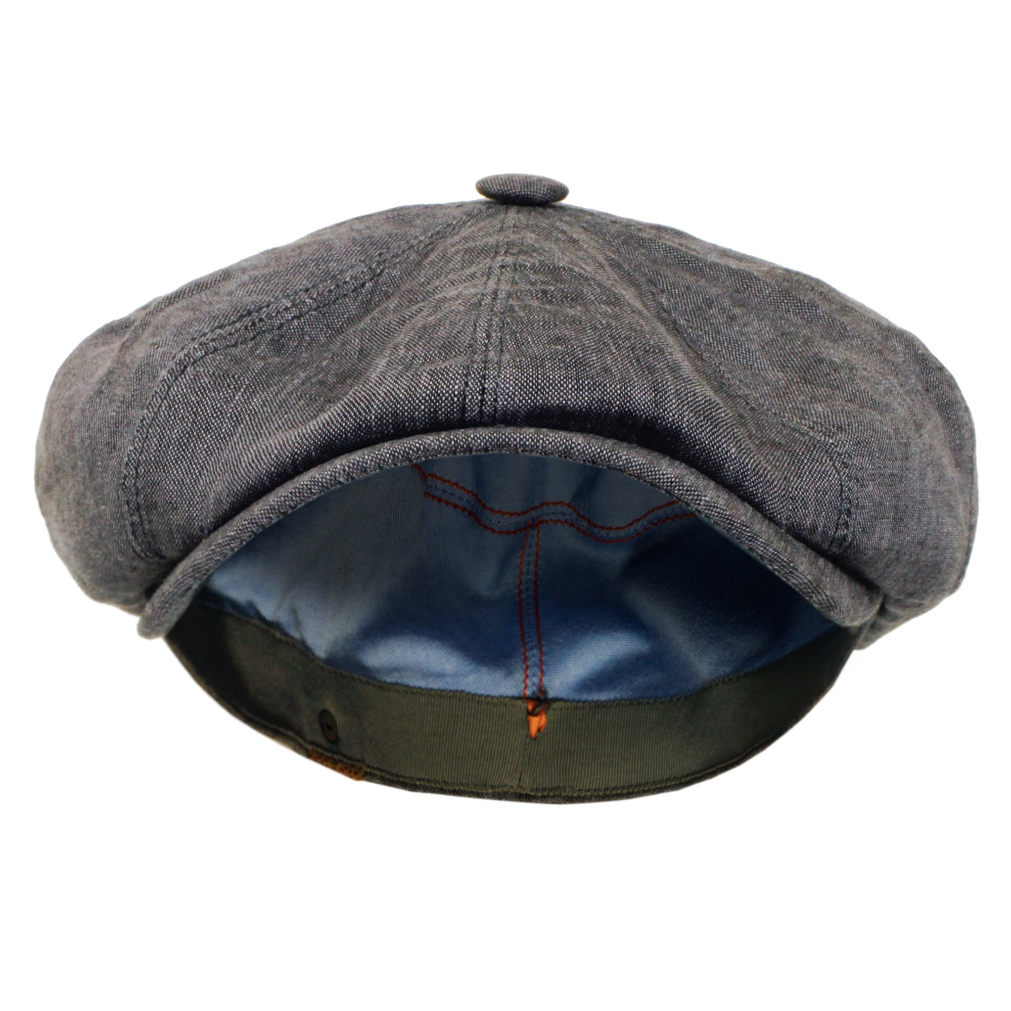 Hatteras Linen Newsboy Cap- Navy