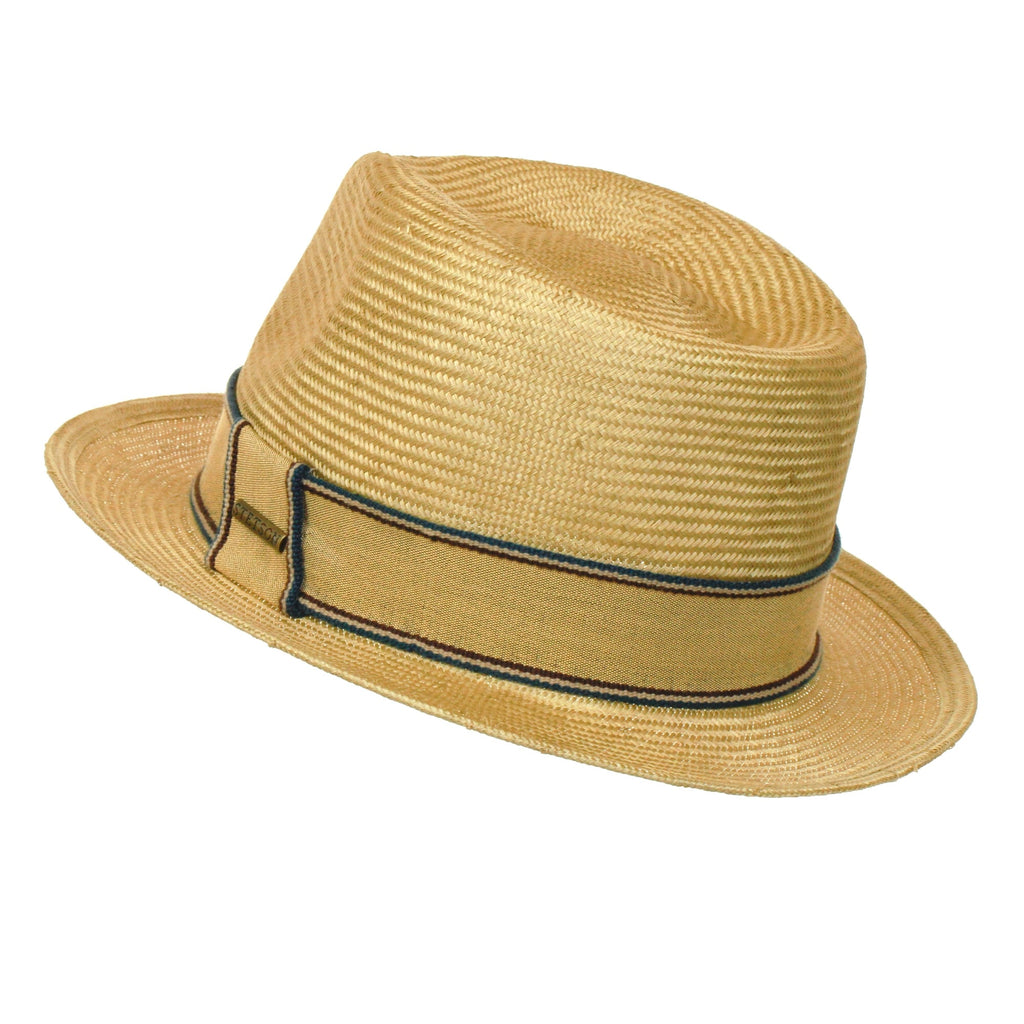 Natural Straw Trilby Hat