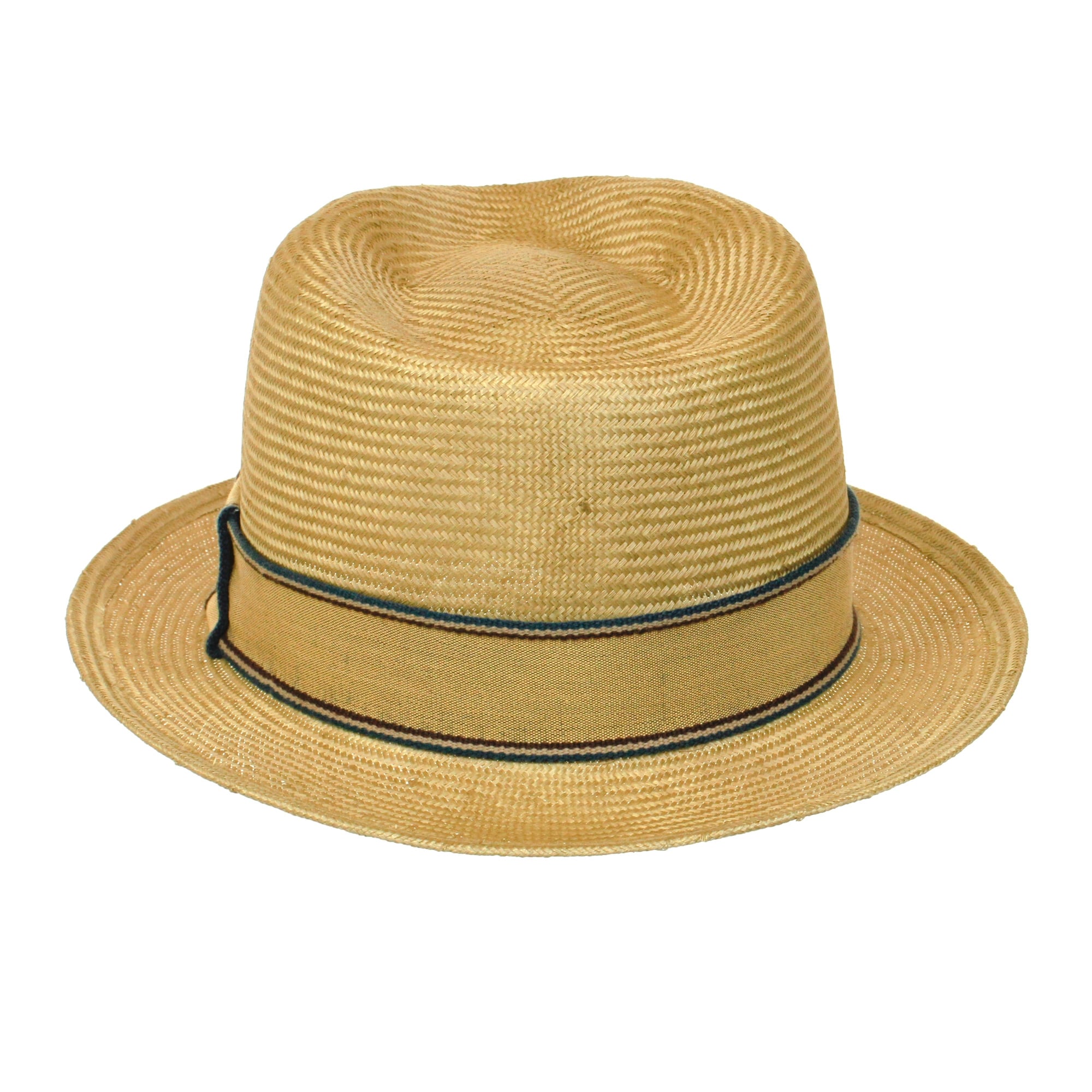 Natural Straw Trilby Hat