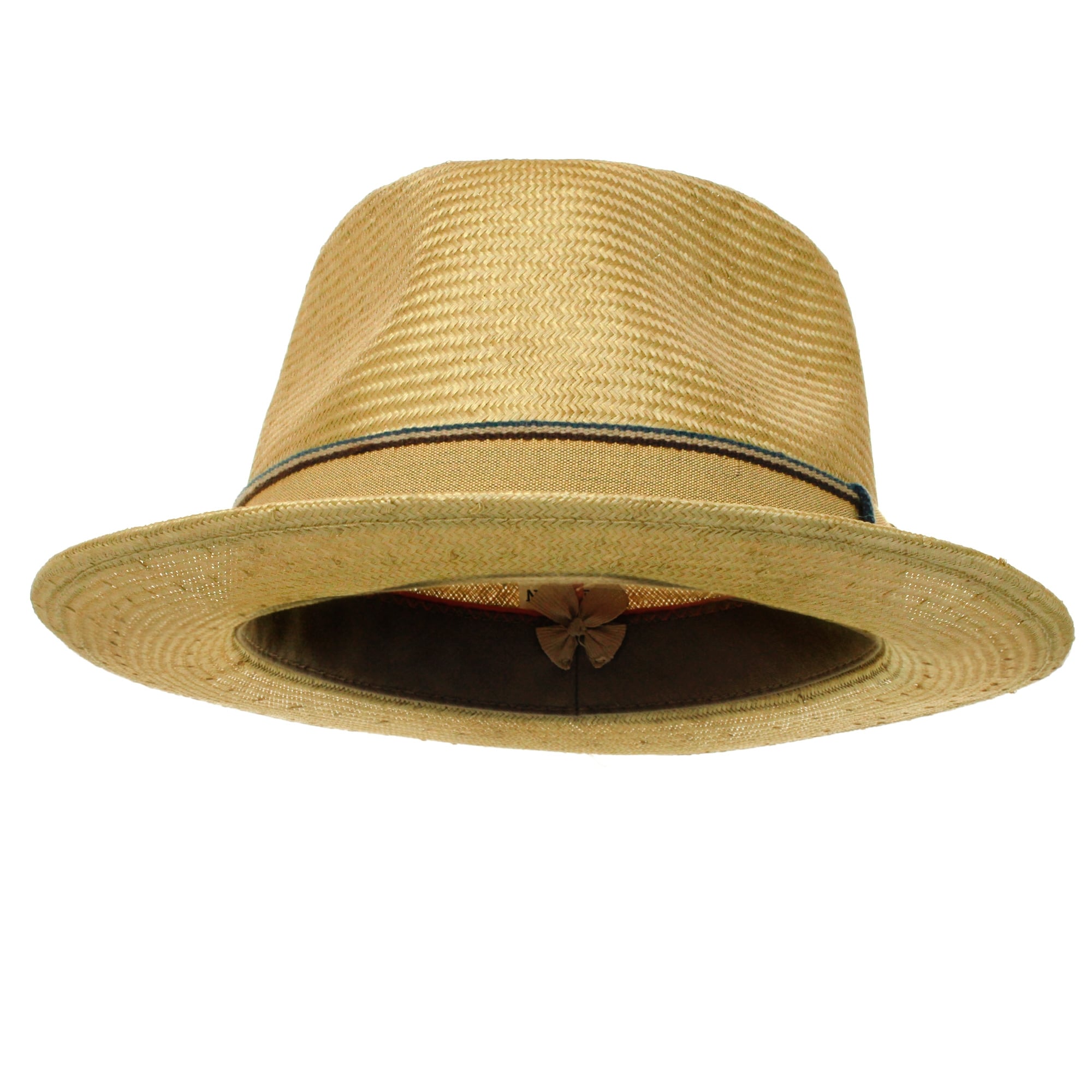 Natural Straw Trilby Hat