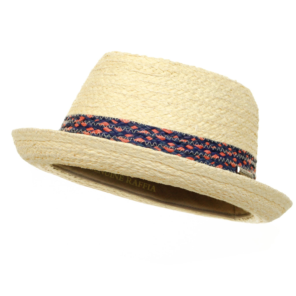 Player Straw Trilby Hat