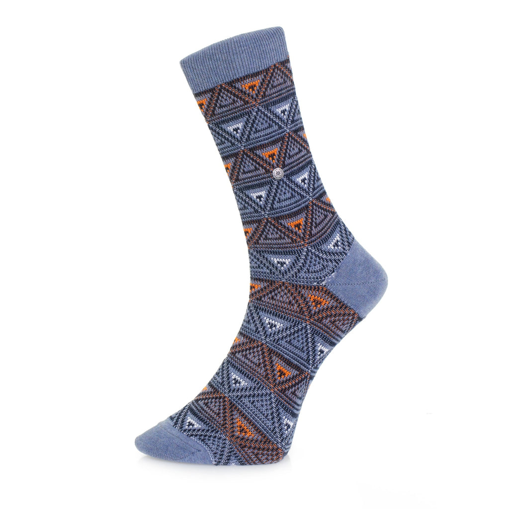 Burlington Fashion Blue Triangle Socks 20521 6662