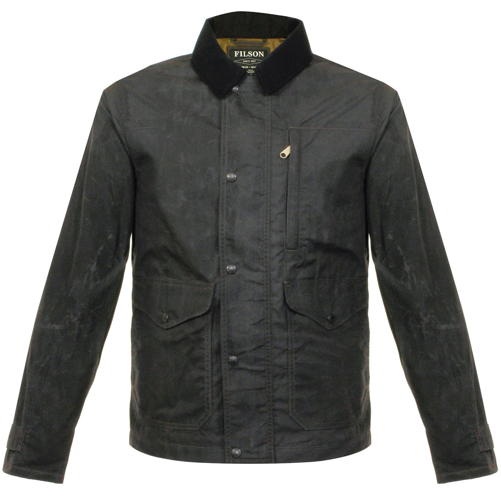 Filson Short Mile Marker Black Waxed Jacket 7060304