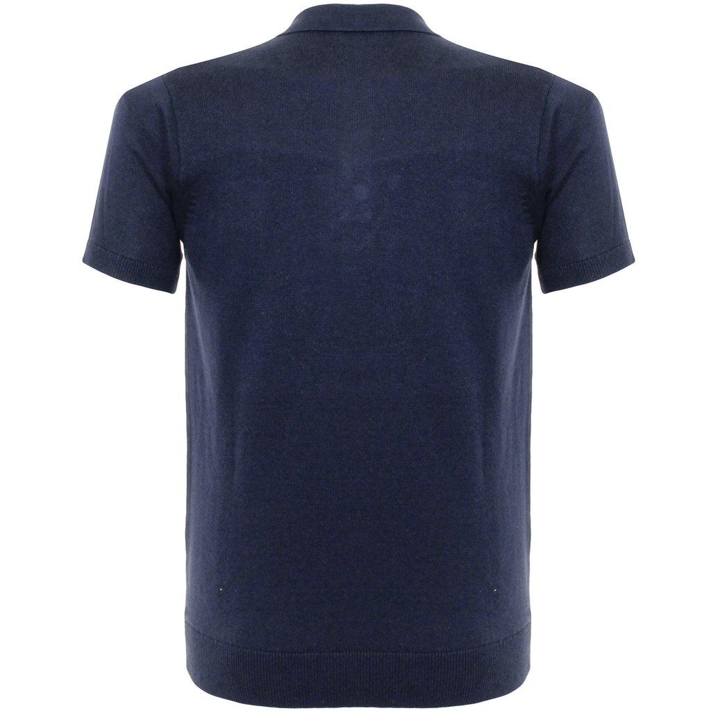 Gabicci Knit Navy Polo Shirt V38GK04