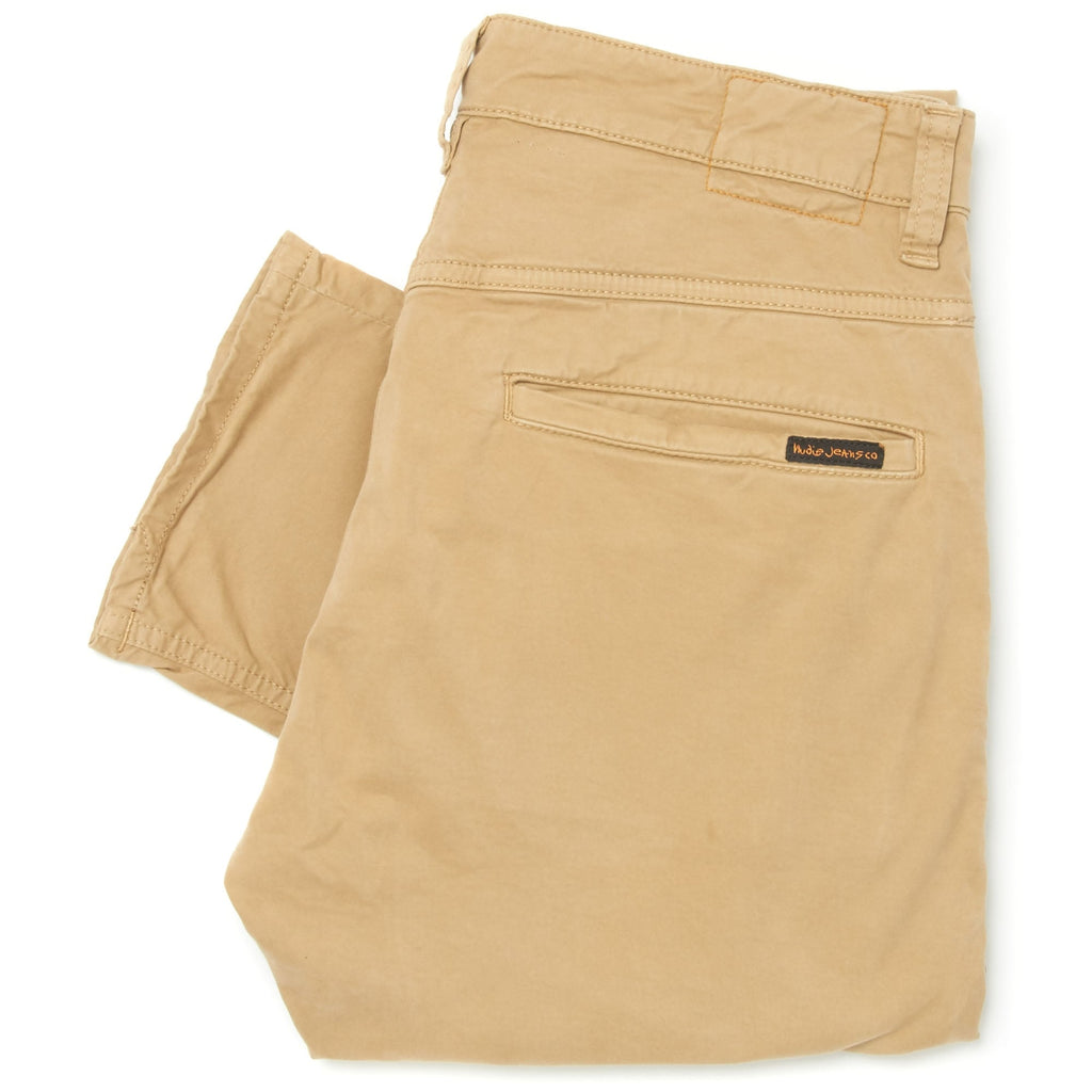 Nudie Jeans Slim Adam Chino Trousers Beige 120104