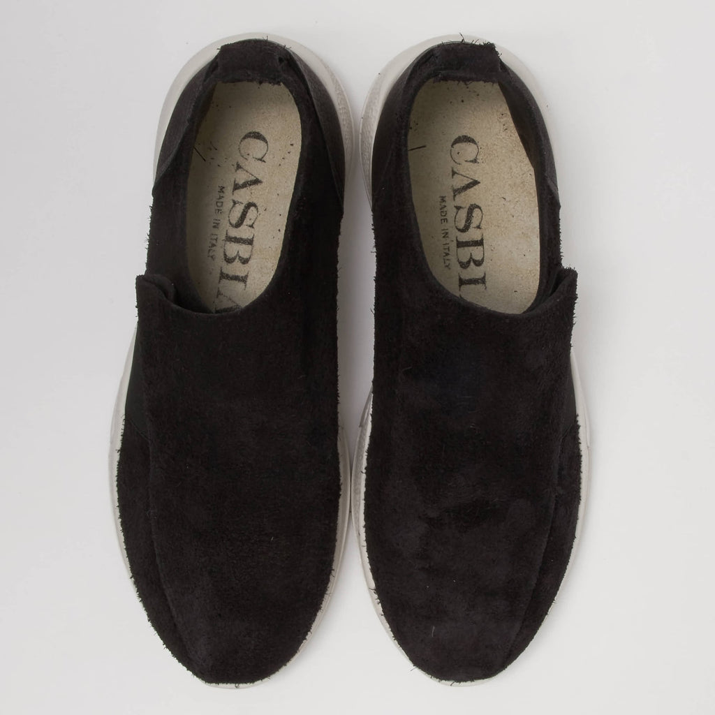 Casbia Vetta Reversed Buffalo Black Shoes 7503