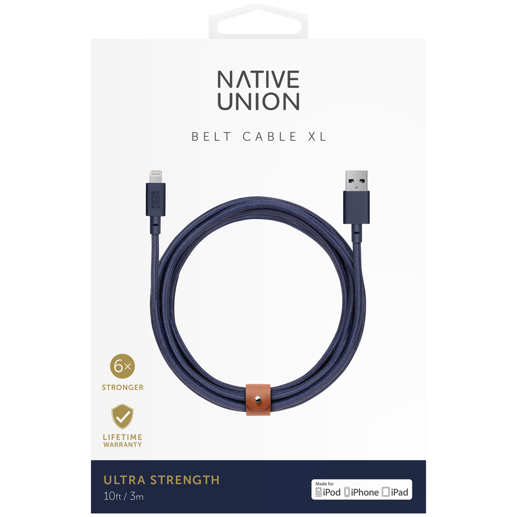 Native Union Lightning Belt Cable XL 10ft | 3m