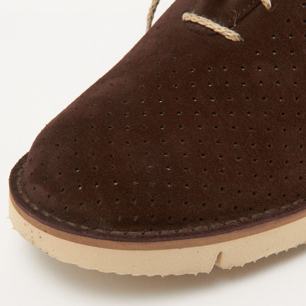 Fracap Forata Dark Brown Suede Shoes F220