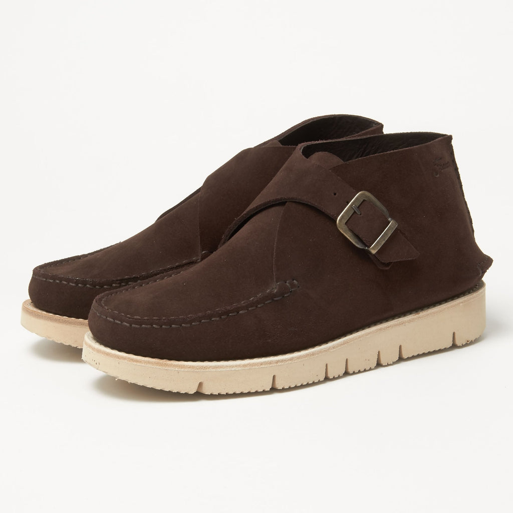 Fracap TU321W Dark Brown Suede Shoe