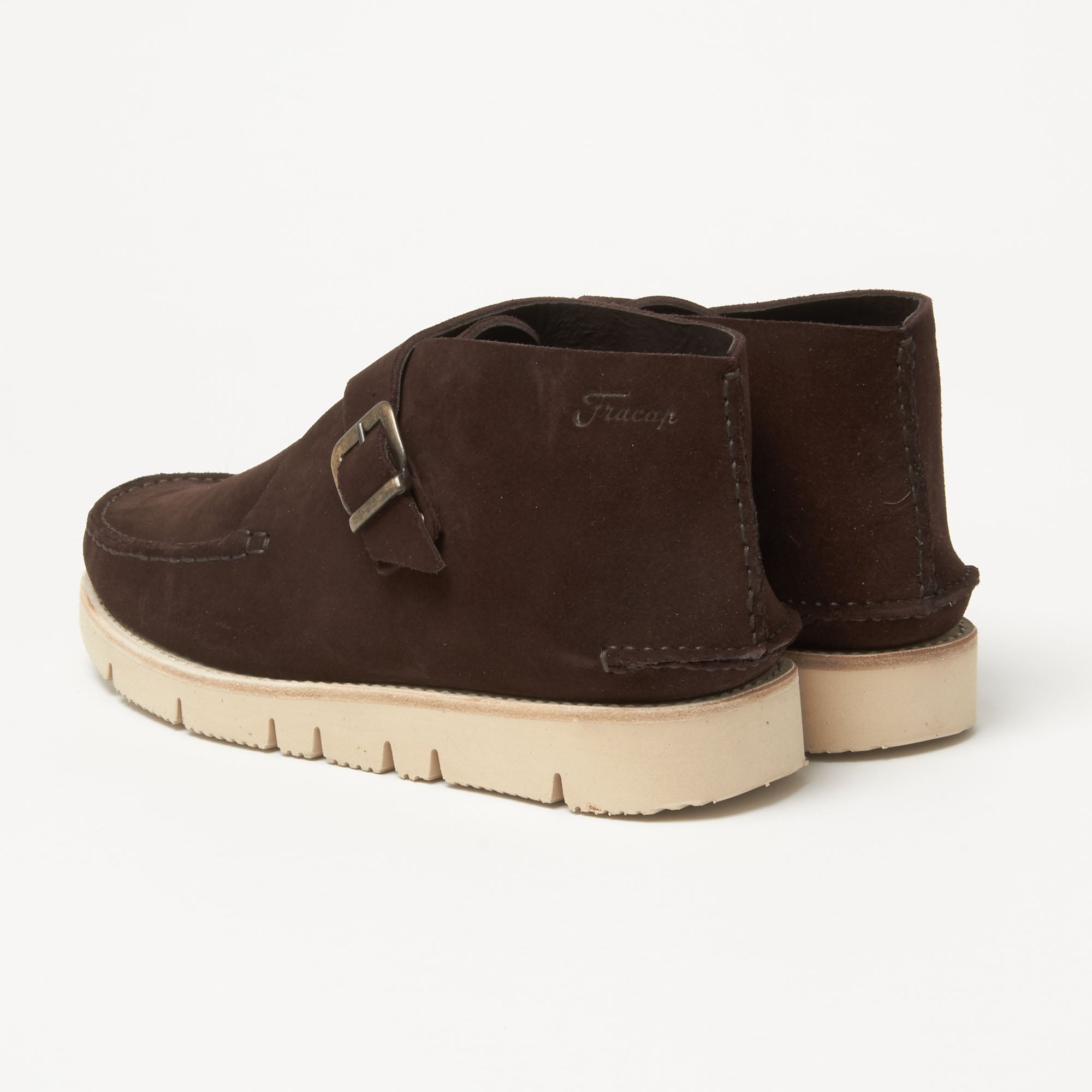 Fracap TU321W Dark Brown Suede Shoe