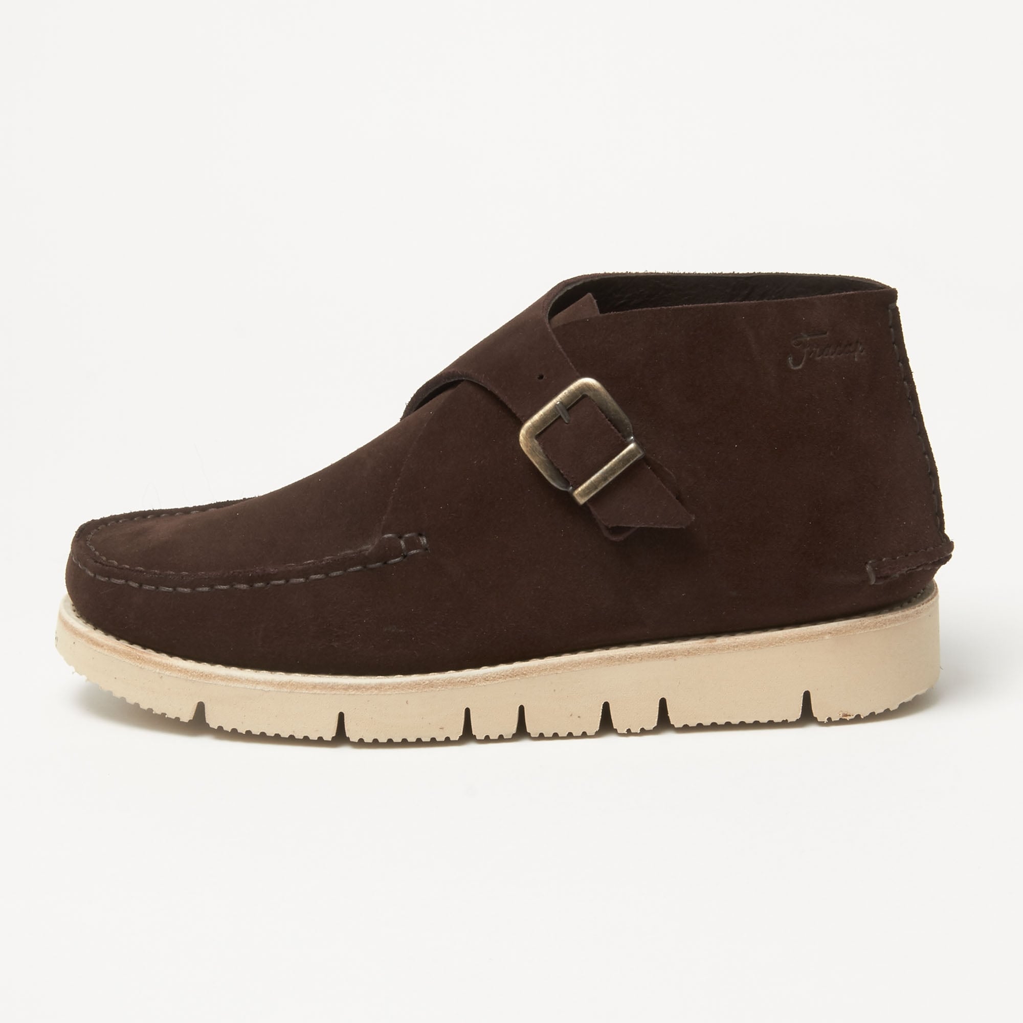 Fracap TU321W Dark Brown Suede Shoe
