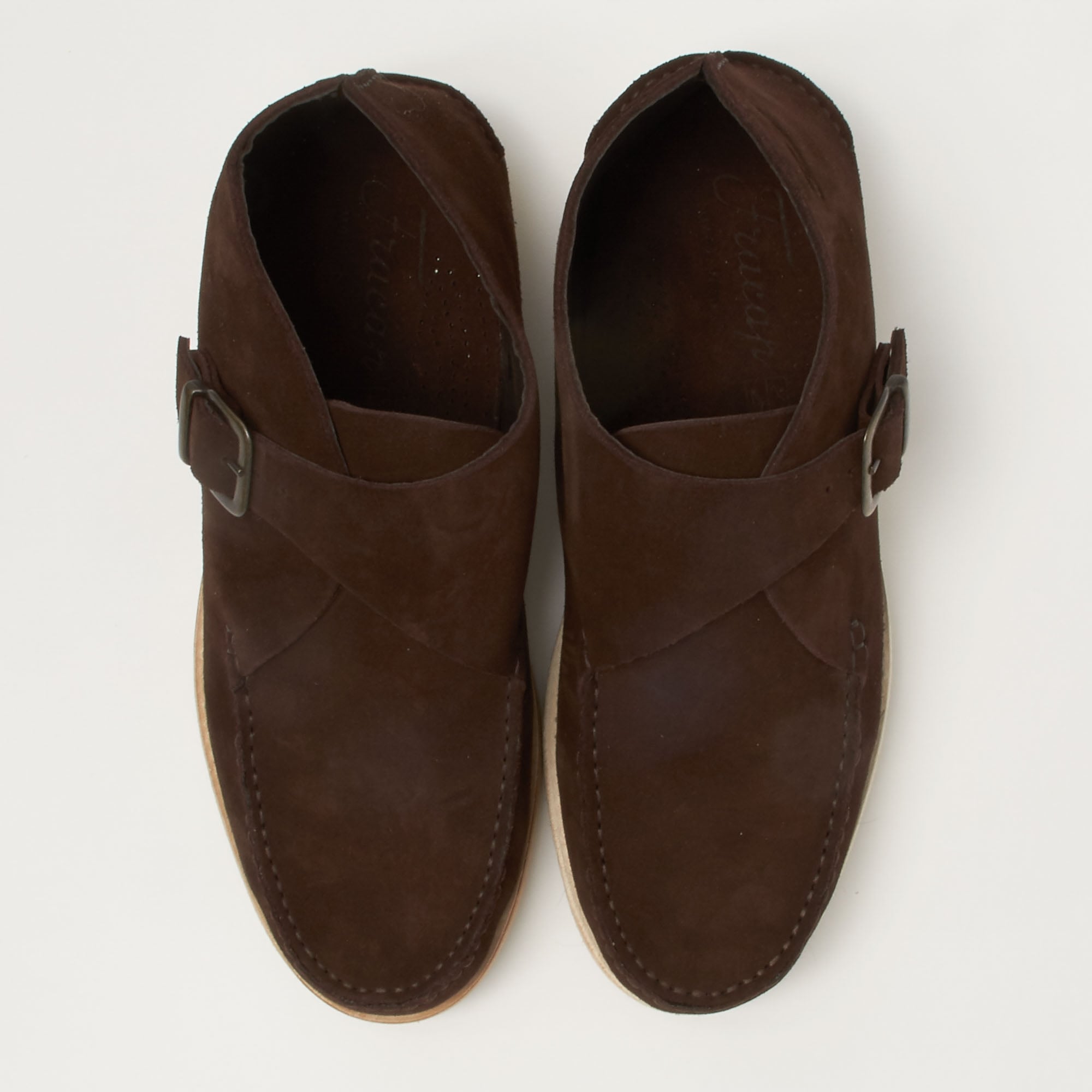 Fracap TU321W Dark Brown Suede Shoe