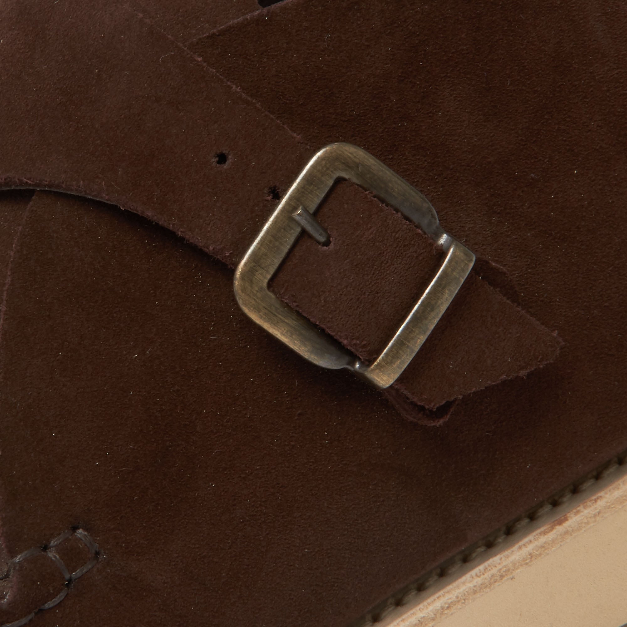 Fracap TU321W Dark Brown Suede Shoe