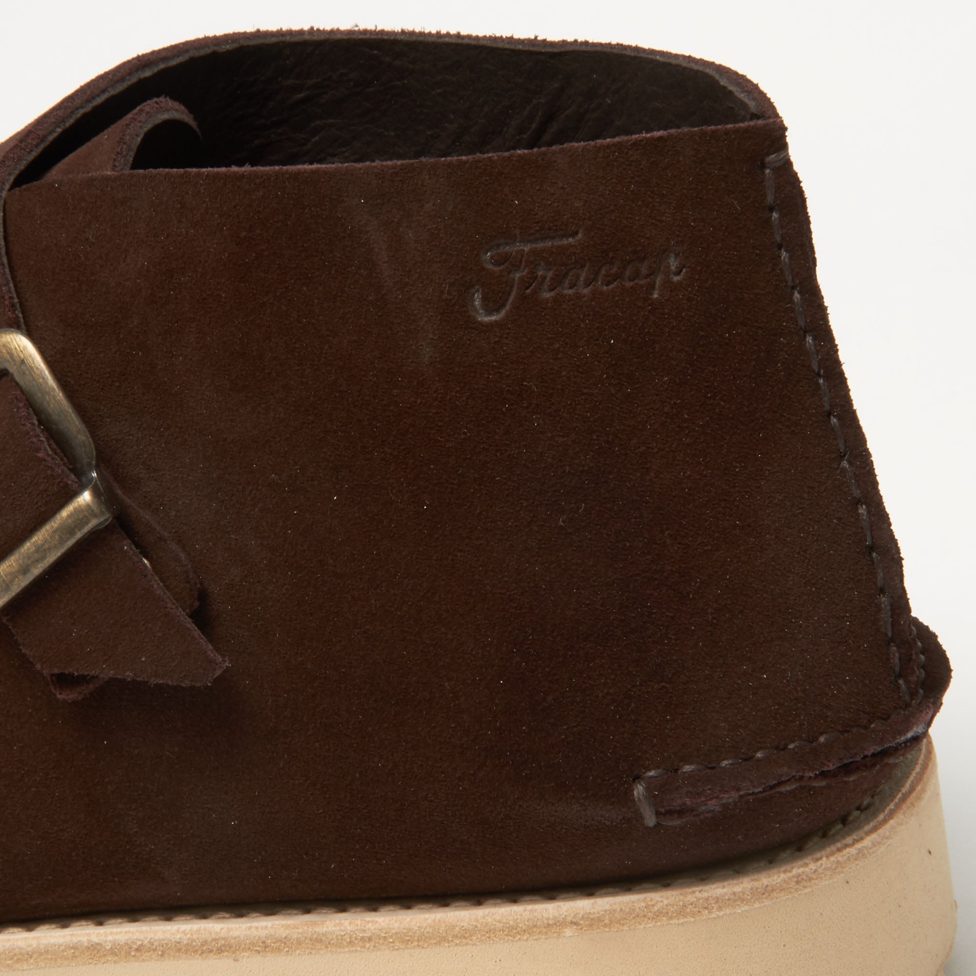 Fracap TU321W Dark Brown Suede Shoe