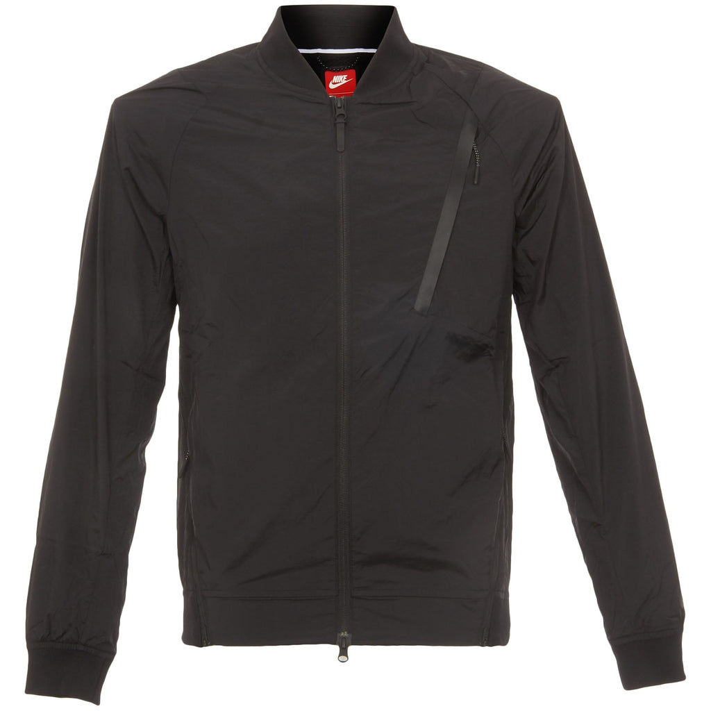 Black Hypermesh Varsity Jacket