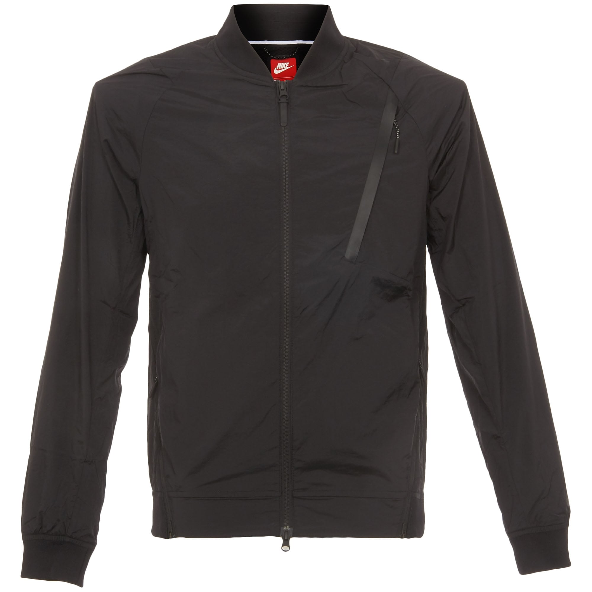 Black Hypermesh Varsity Jacket