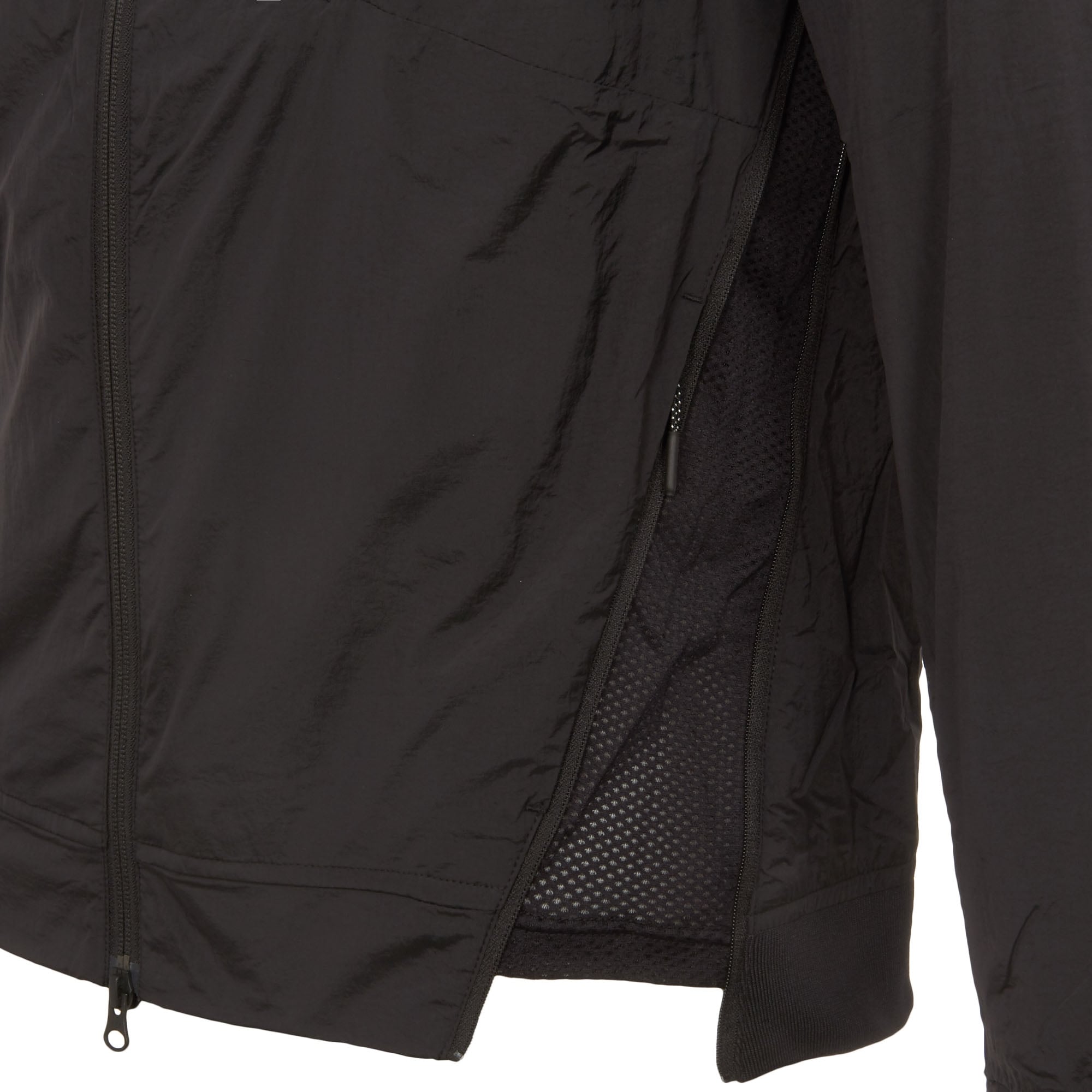 Black Hypermesh Varsity Jacket