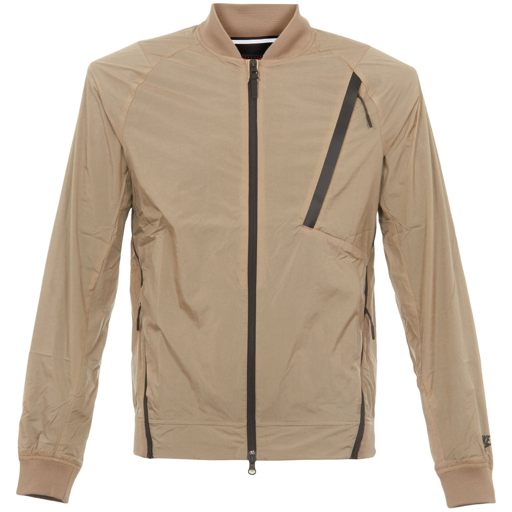 Khaki Hypermesh Varsity Jacket
