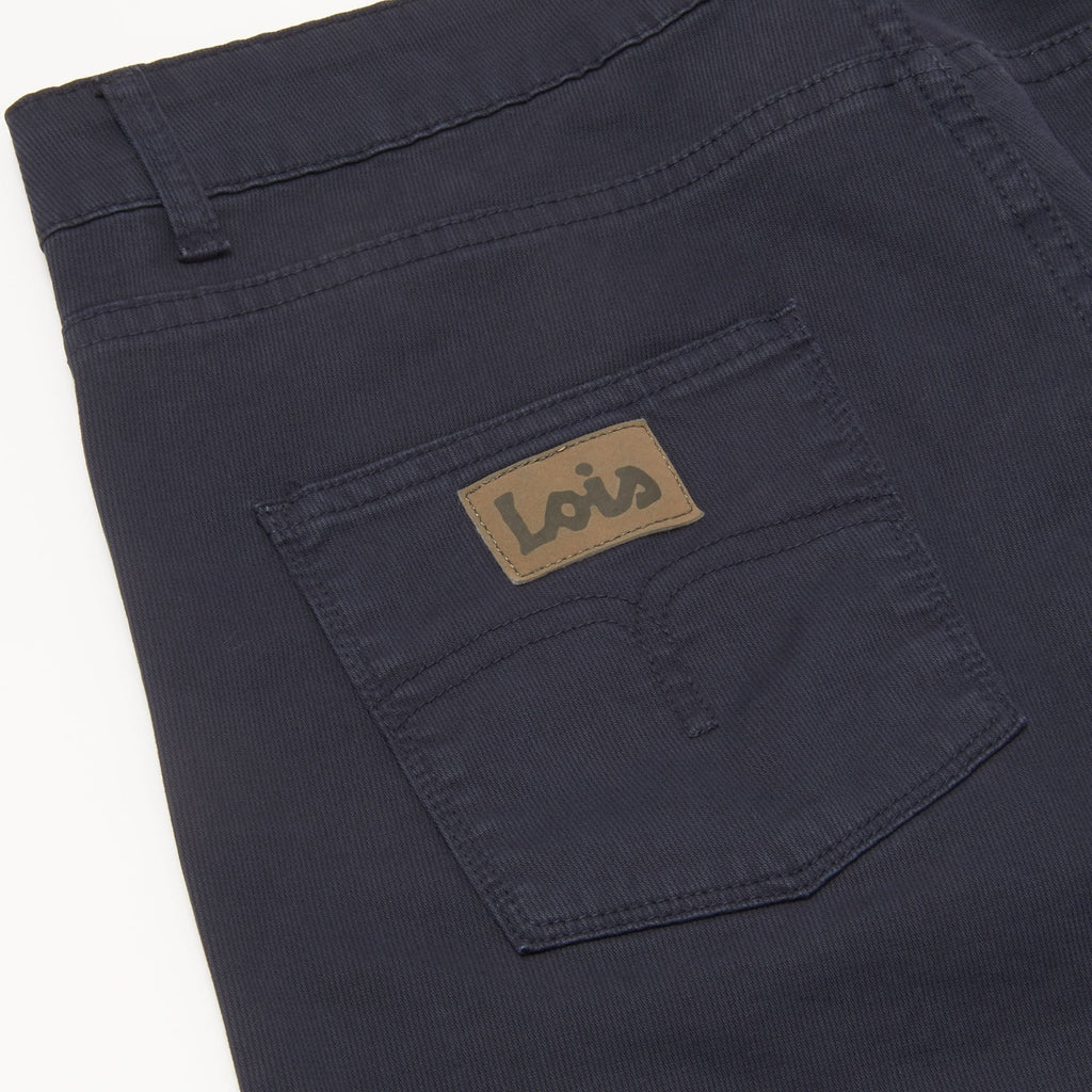 Lois Jeans Arturo Navy Slim Fit Corduroy Trousers 5355