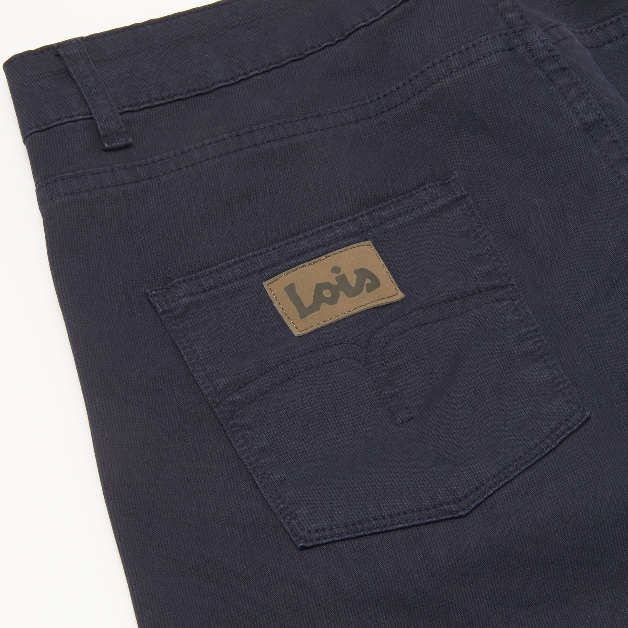 Lois Jeans Arturo Navy Slim Fit Corduroy Trousers 5355