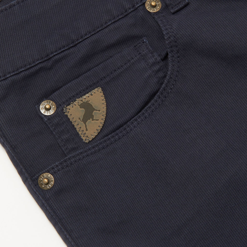 Lois Jeans Arturo Navy Slim Fit Corduroy Trousers 5355