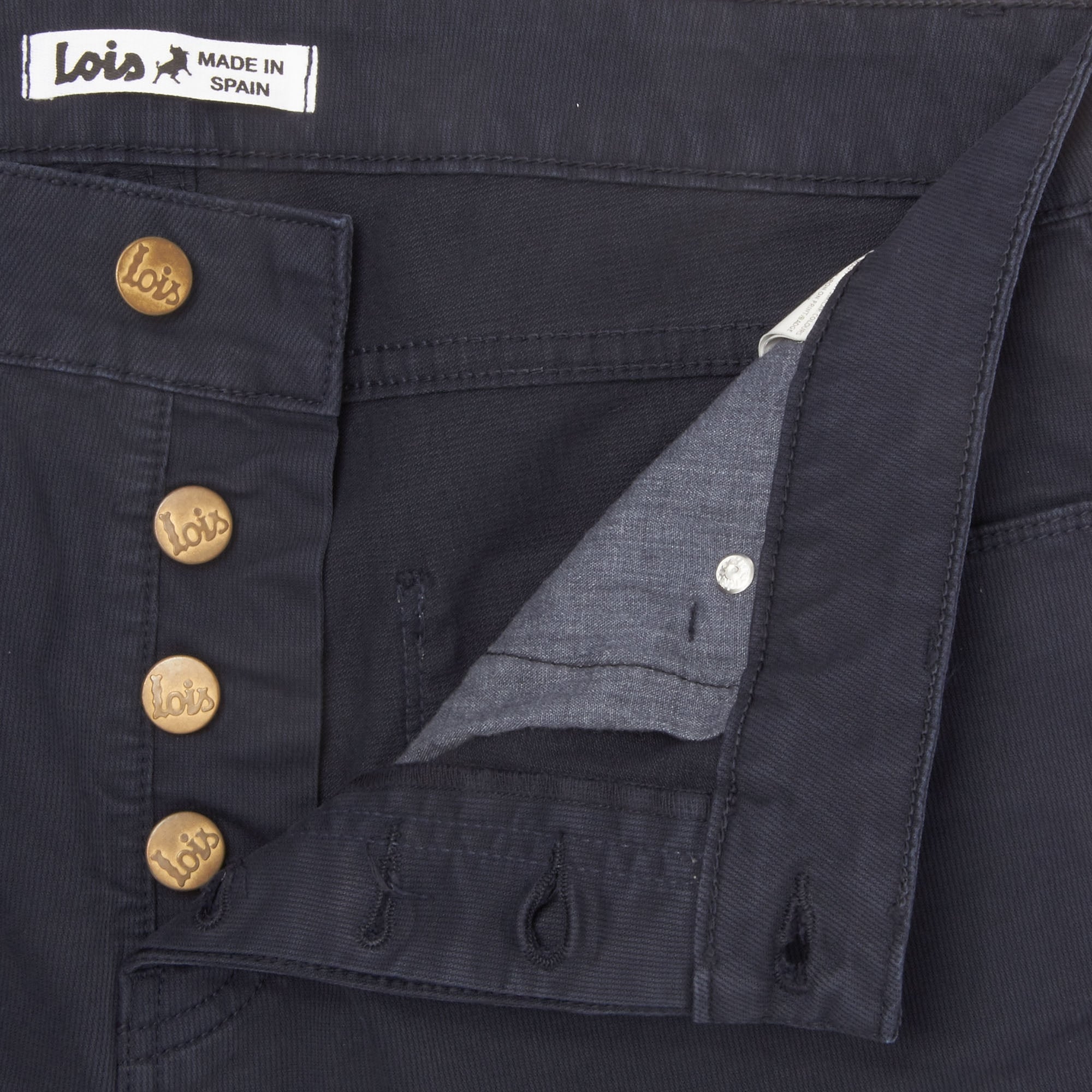Lois Jeans Arturo Navy Slim Fit Corduroy Trousers 5355