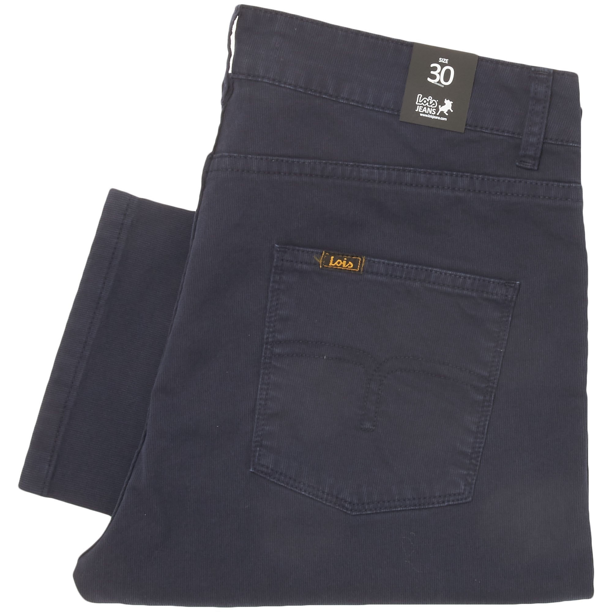 Lois Jeans Arturo Navy Slim Fit Corduroy Trousers 5355