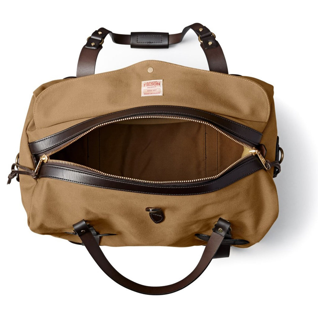 Rugged Twill Medium Duffle Bag - Tan
