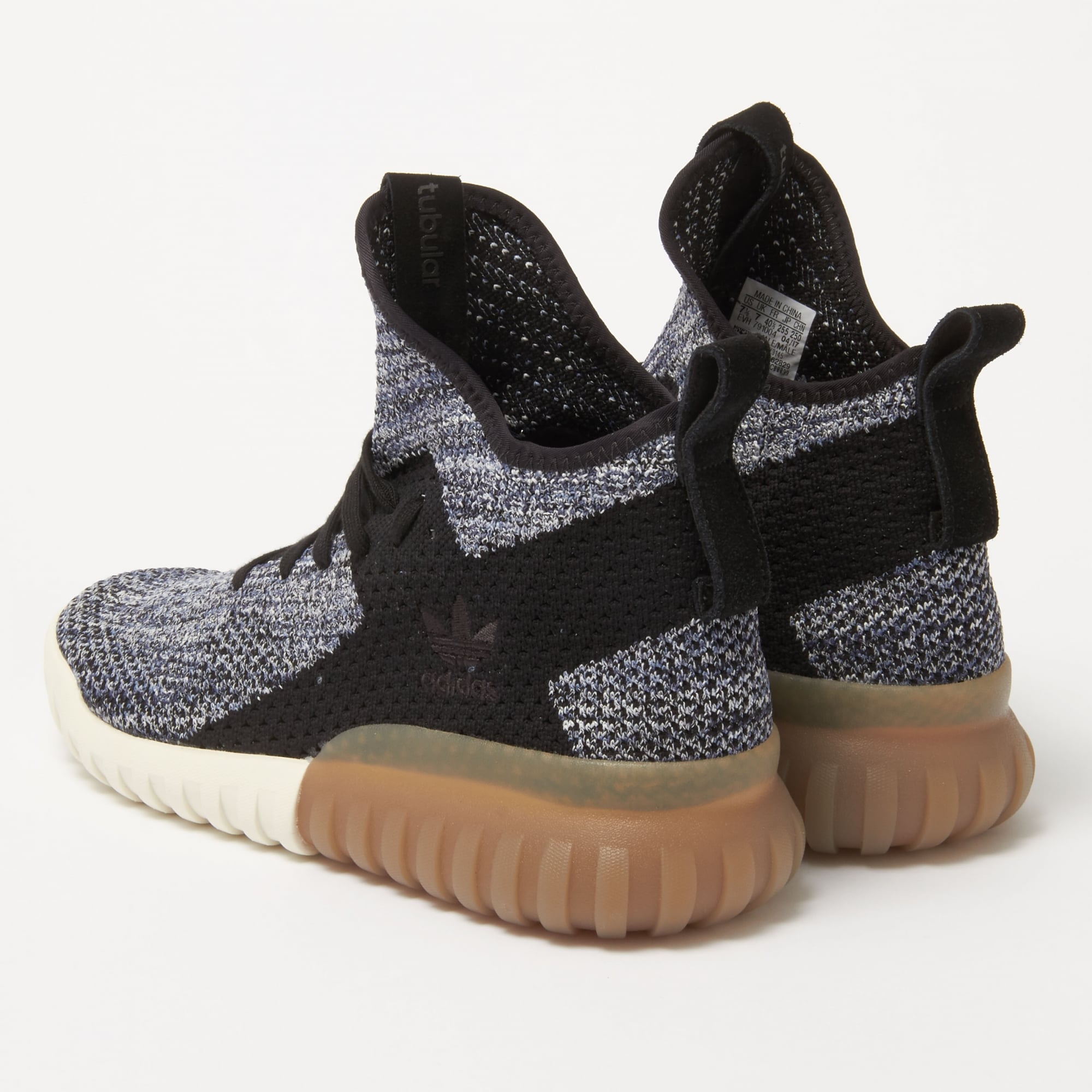 Tubular X Primeknit - Crystal Black & Tactile Blue