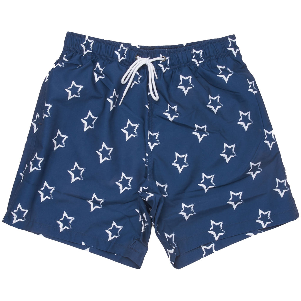 Boardies¨ Stars Navy Blue White Swim Shorts BS41M
