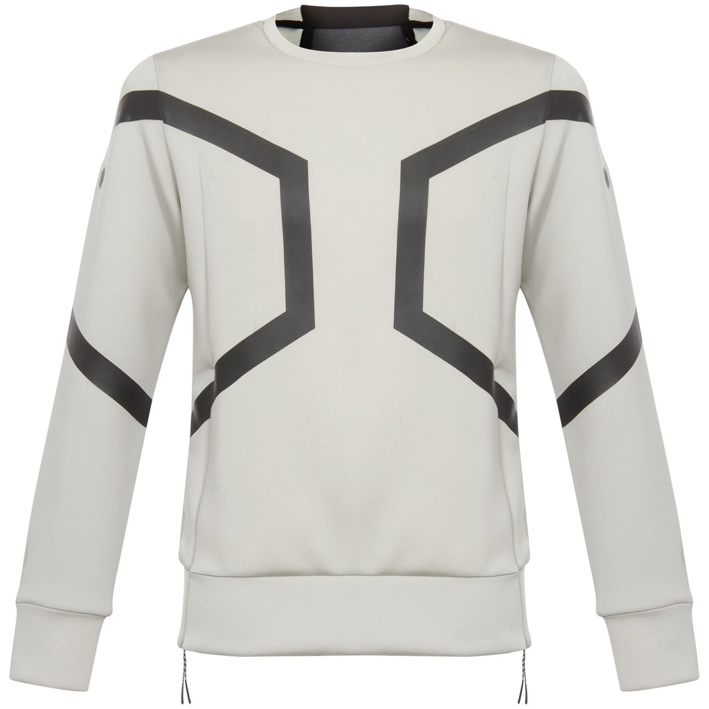Ash Grey Heather Hexagon Crew Top