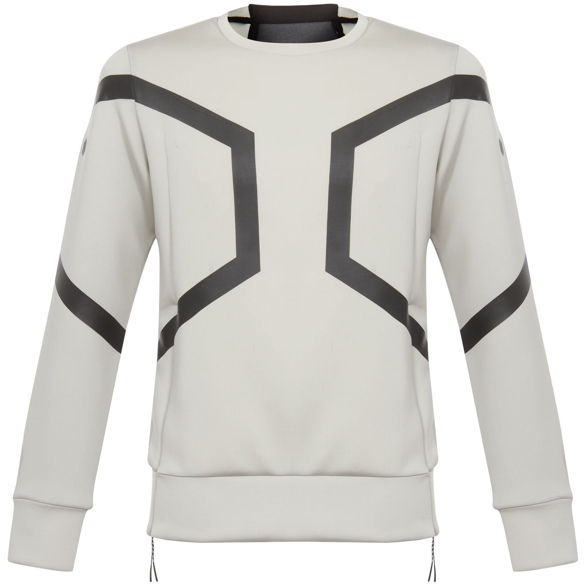 Ash Grey Heather Hexagon Crew Top