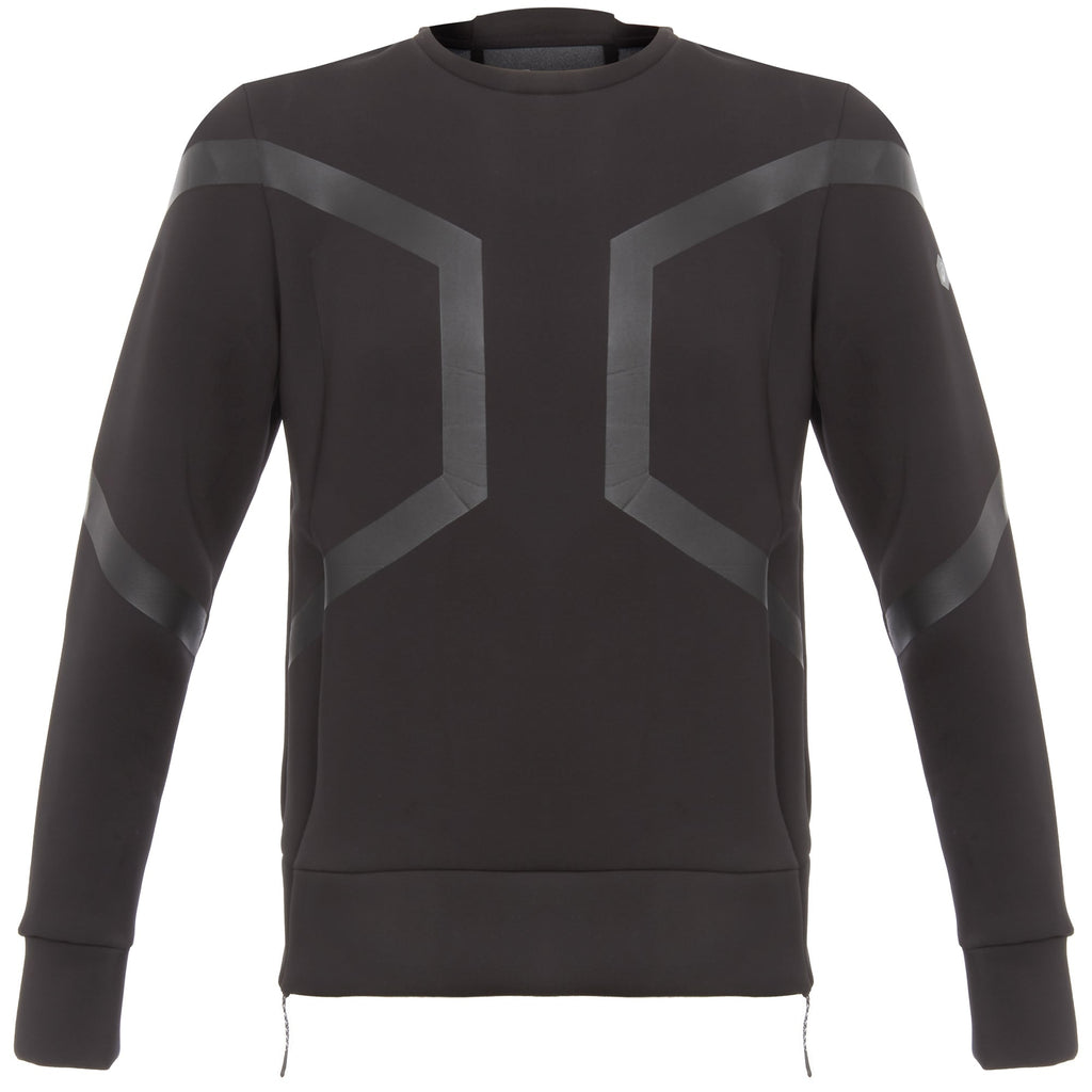 Black Hexagon Crew Top