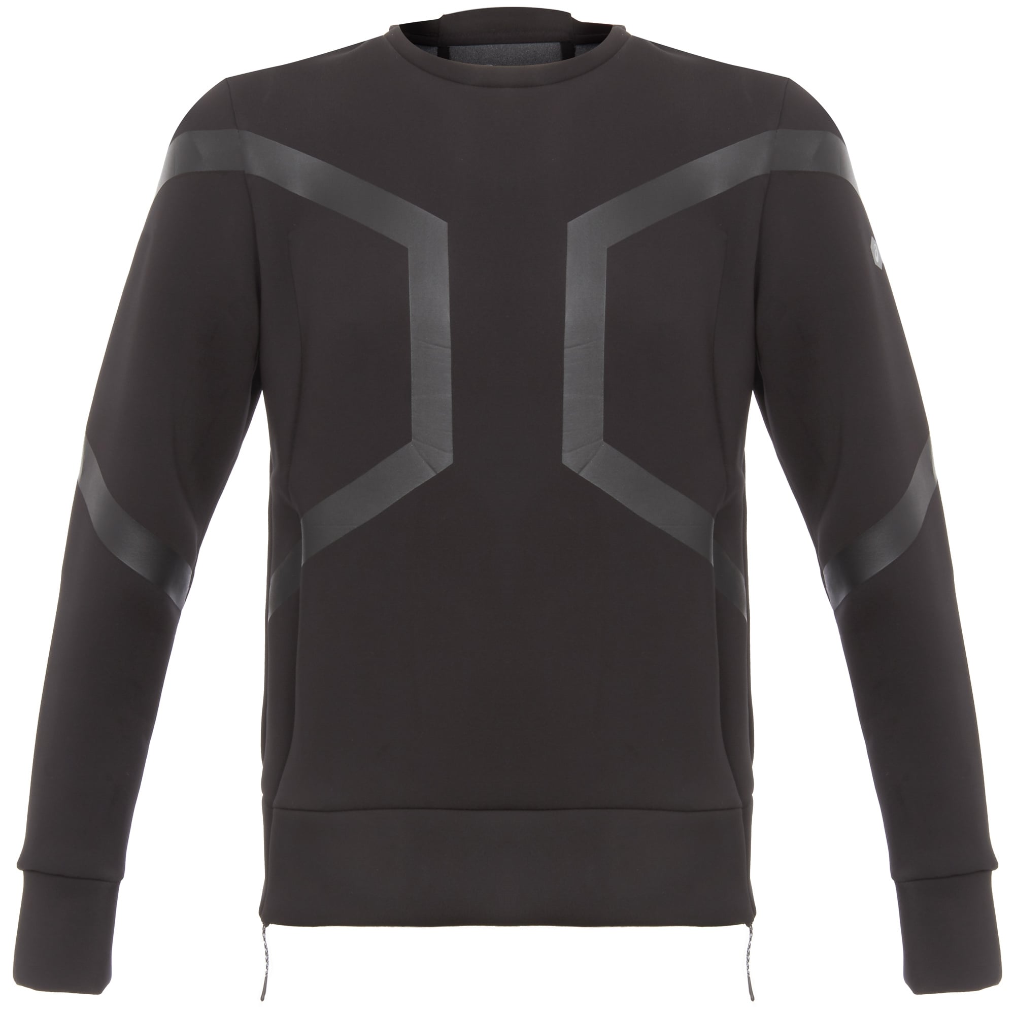 Black Hexagon Crew Top