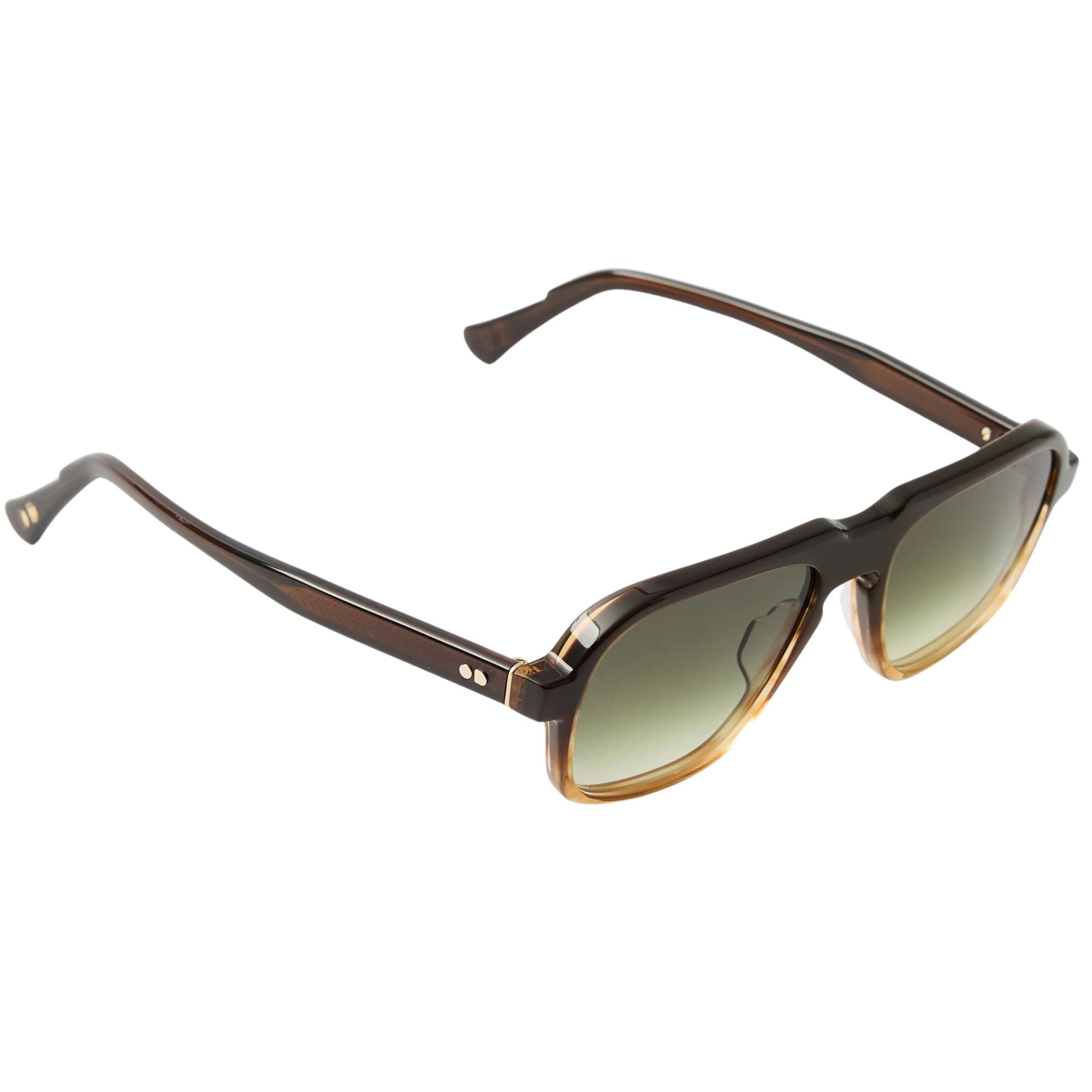 Oscar Deen Fraser Sunglasses - Mocha/Green