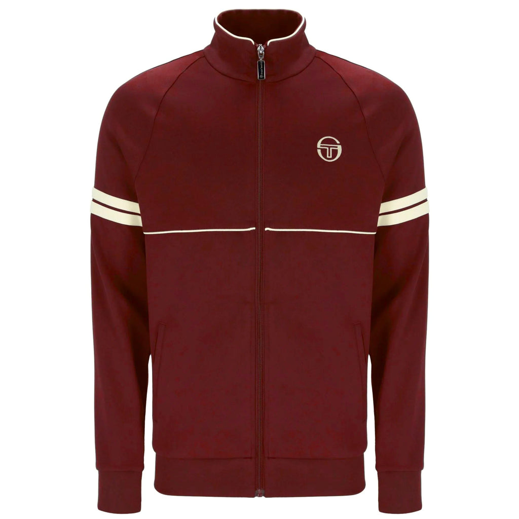 Sergio Tacchini x Stuarts x Stuarts Orion Track Top - Merlot/Buttercream
