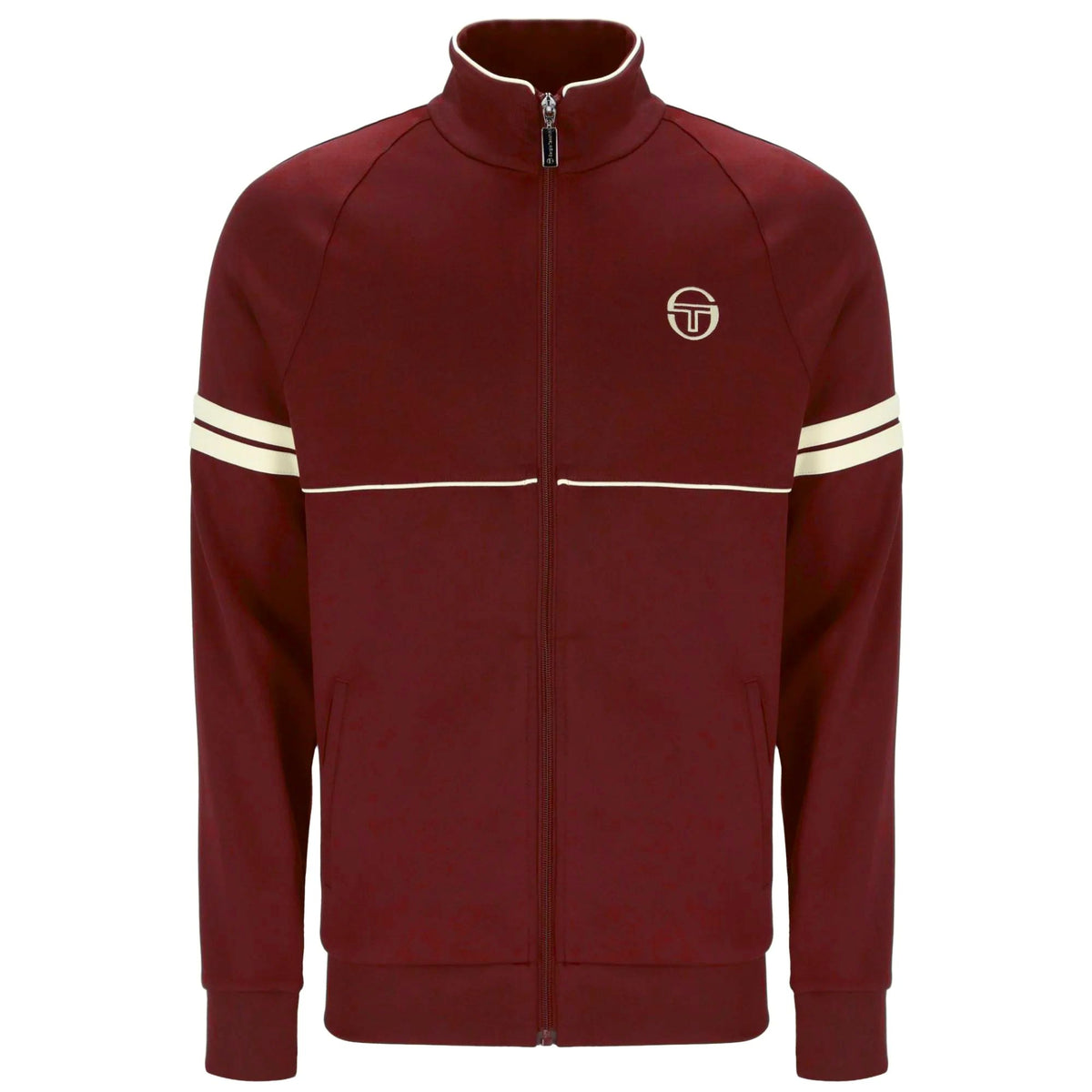Sergio Tacchini x Stuarts x Stuarts Orion Track Top - Merlot/Buttercream